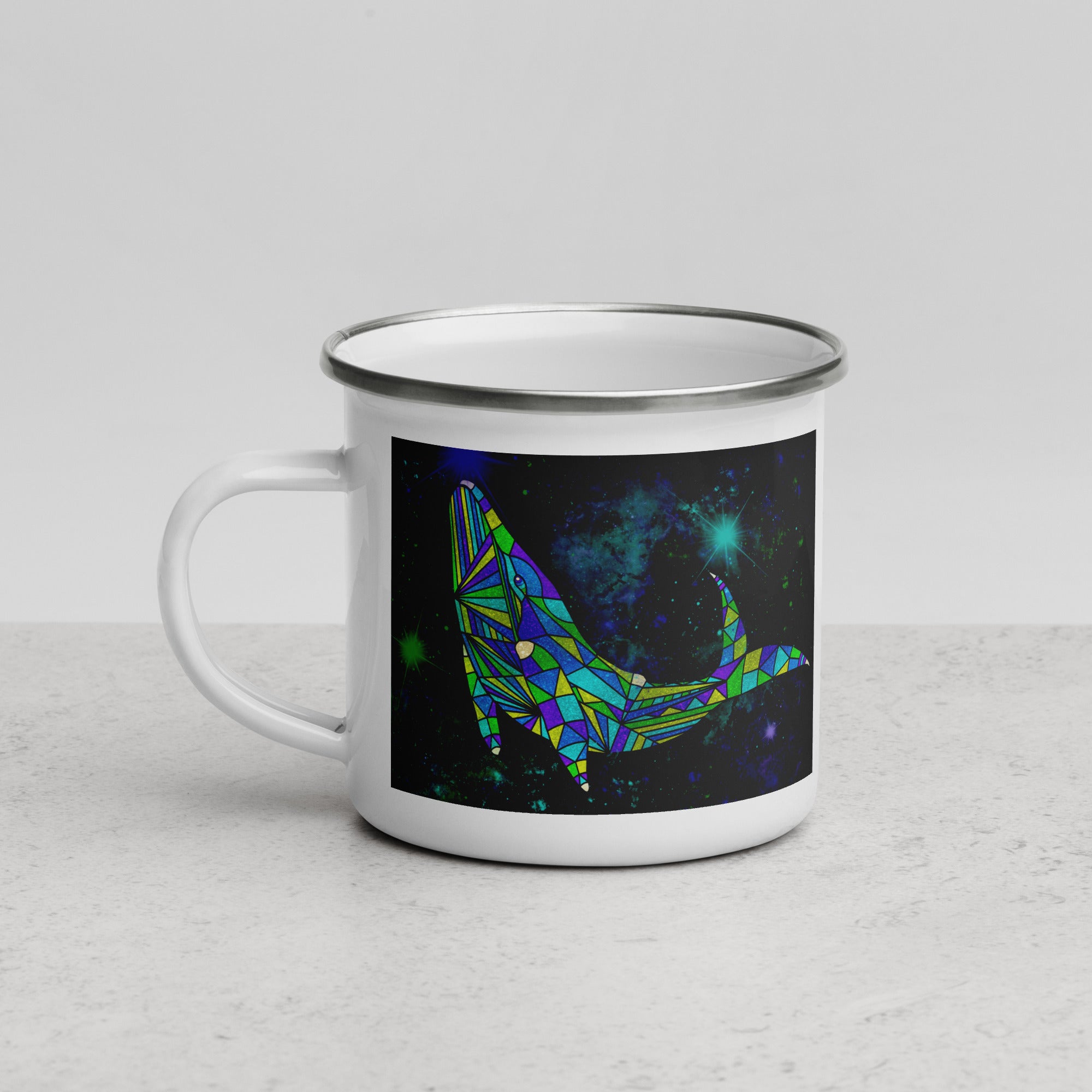 AstroCetacean Enamel Mug