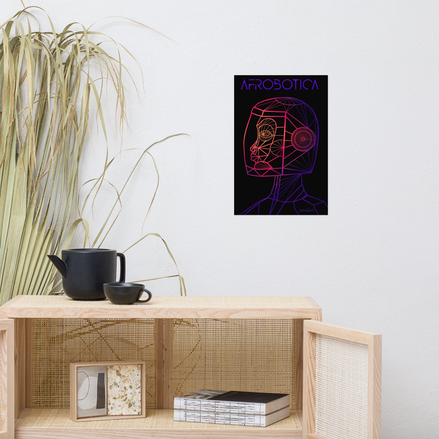 Afrobotica Native Neon Poster (12 x 18)