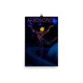 Afrobotica Rings Blue Poster (12 x 18)