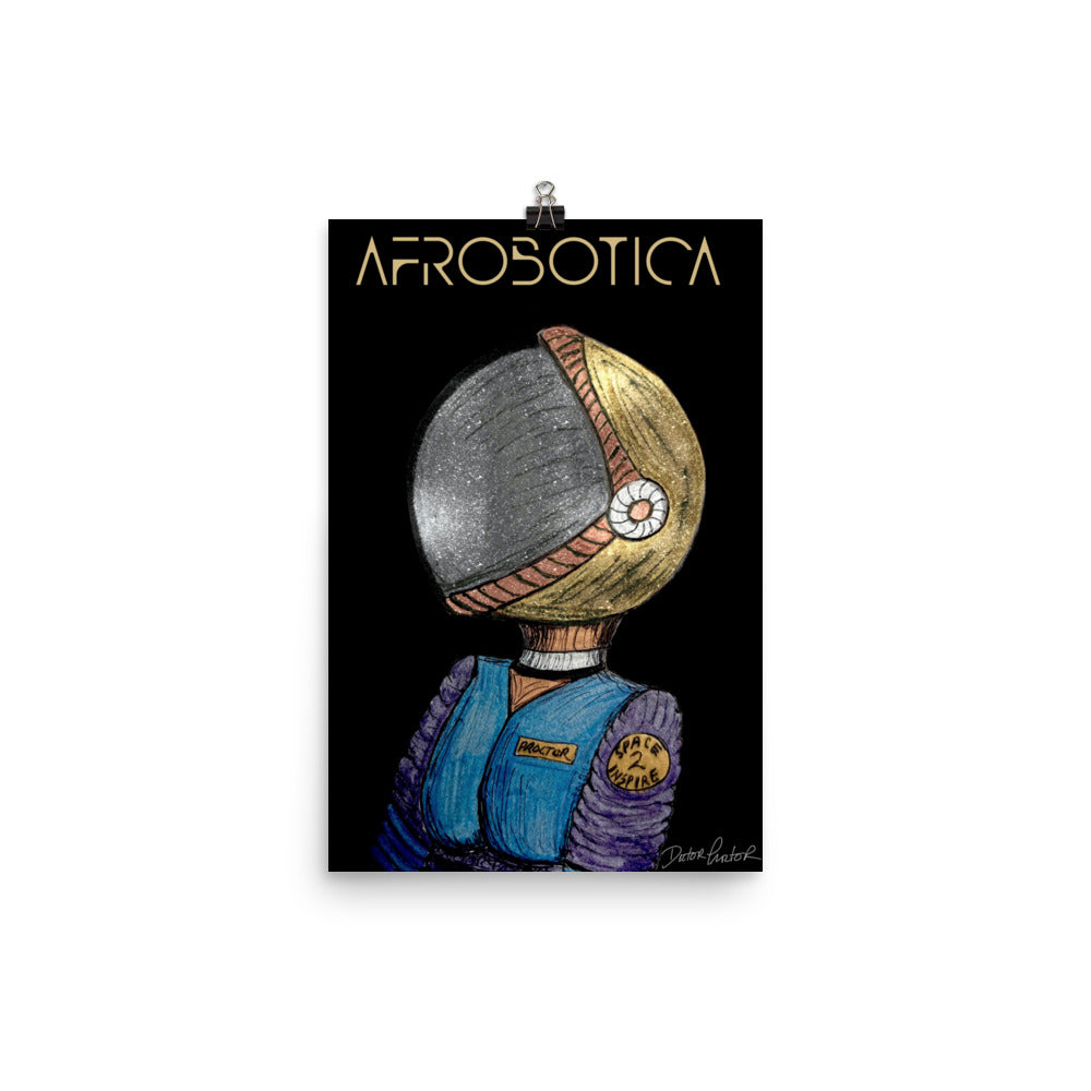 Afrobotica Suited Poster (12 x 18)