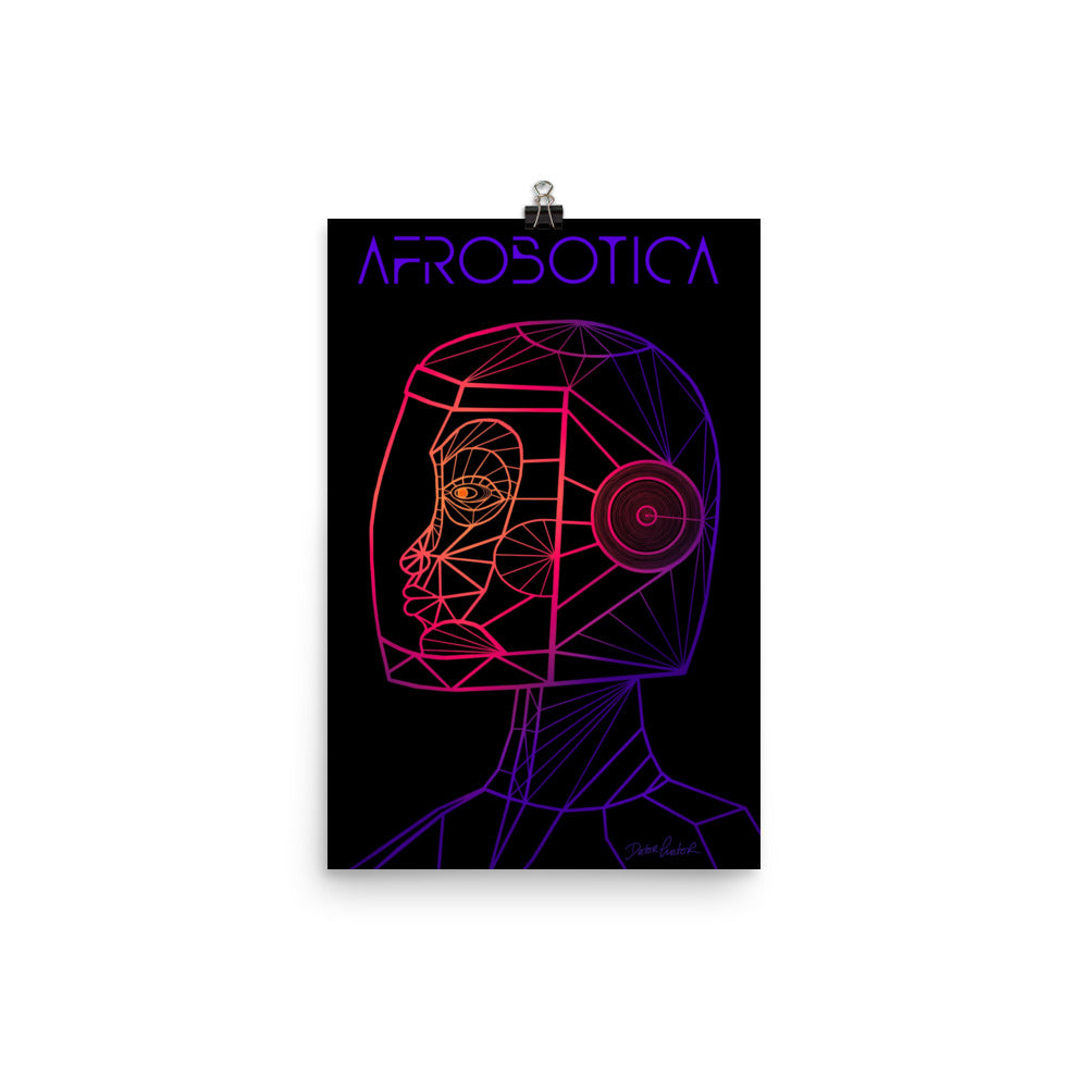 Afrobotica Native Neon Poster (12 x 18)