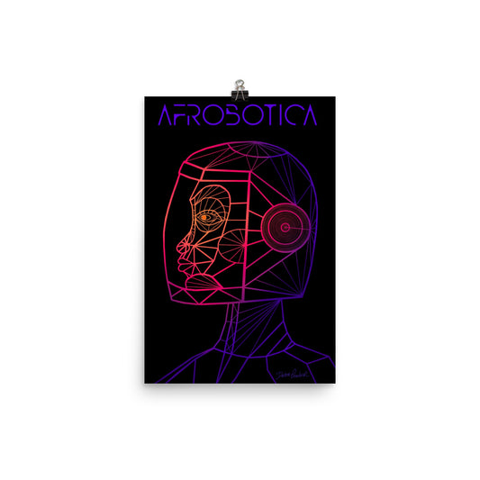 Afrobotica Native Neon Poster (12 x 18)