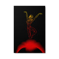 Afrobotica Releve Red Metal print (24 x 36)