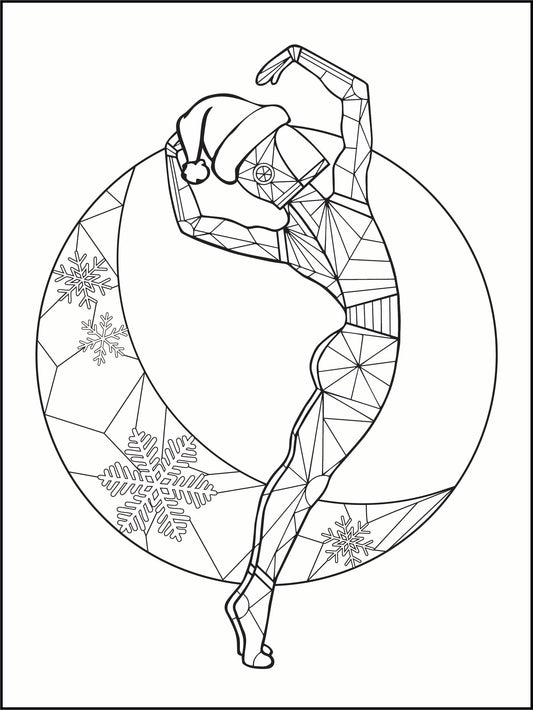 Holiday Moon Naut Loose Canvas Kit