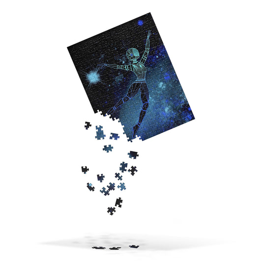 Afrobotica Leap Blue Jigsaw puzzle