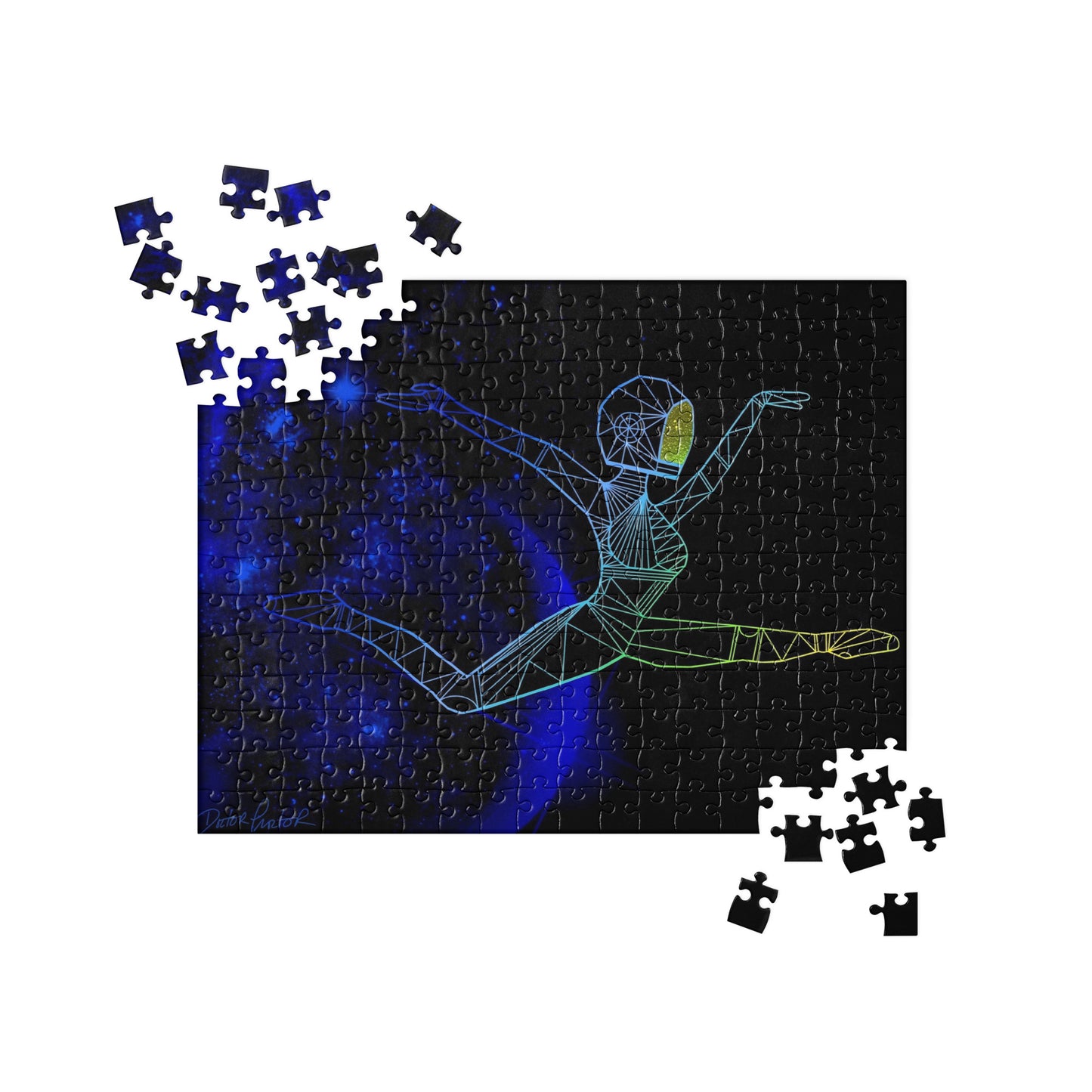 Afrobotica Ciseaux Blue Jigsaw puzzle