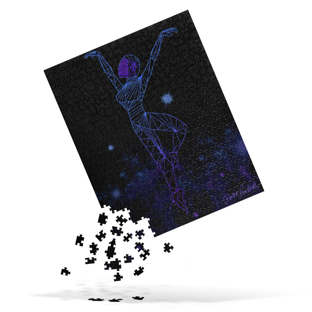 Afrobotica Releve Blue Jigsaw puzzle