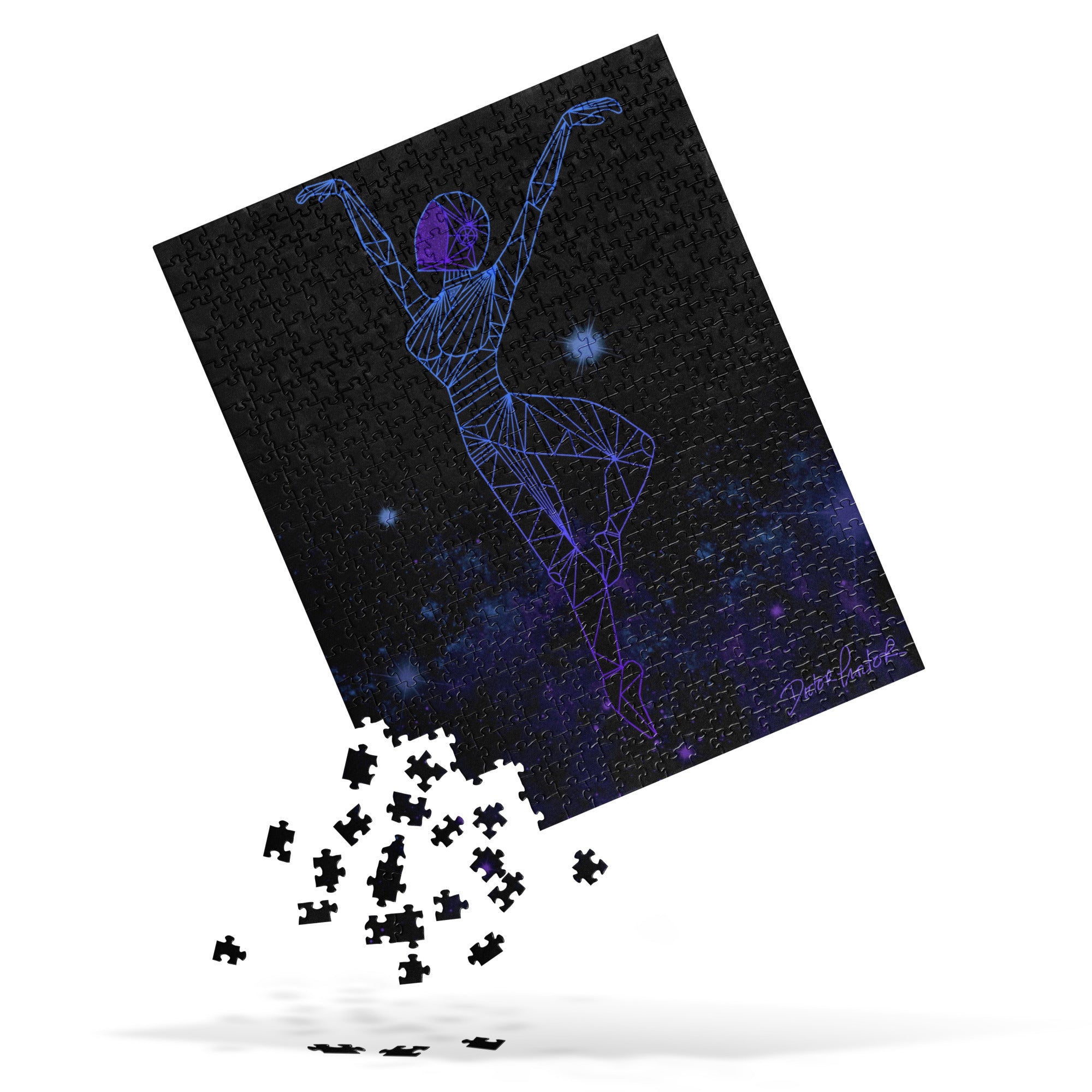 Afrobotica Releve Blue Jigsaw puzzle