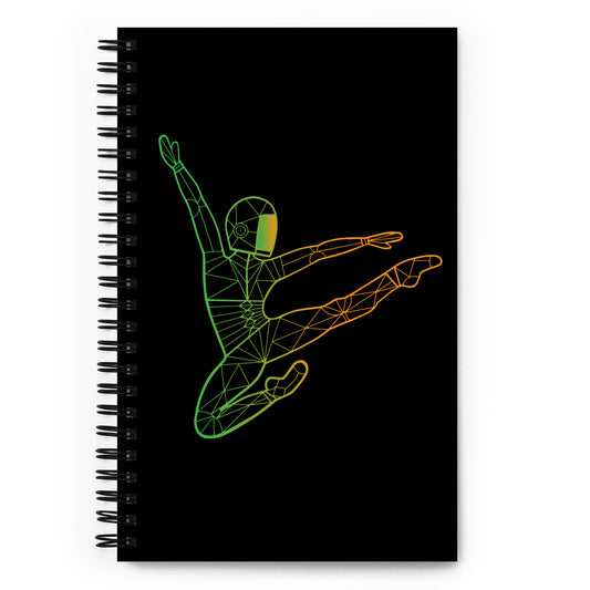 Afroboticus Emerald Spiral notebook
