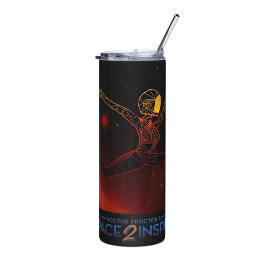 Afrobotica Ciseaux Red Stainless steel tumbler