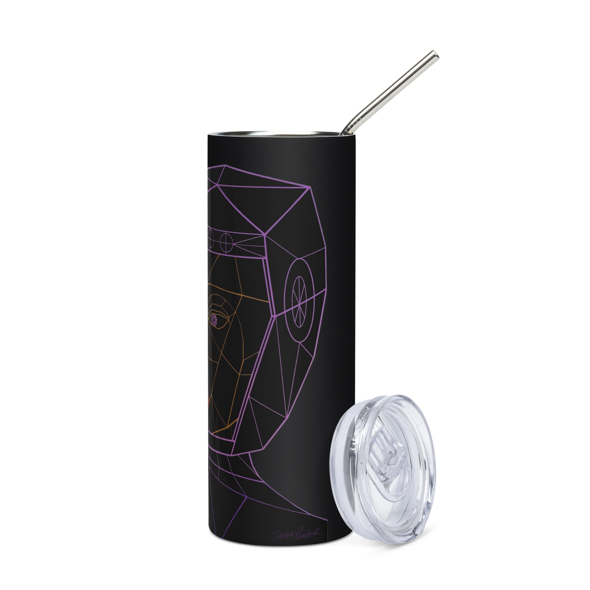 Afrobotica Bella Neon Stainless steel tumbler