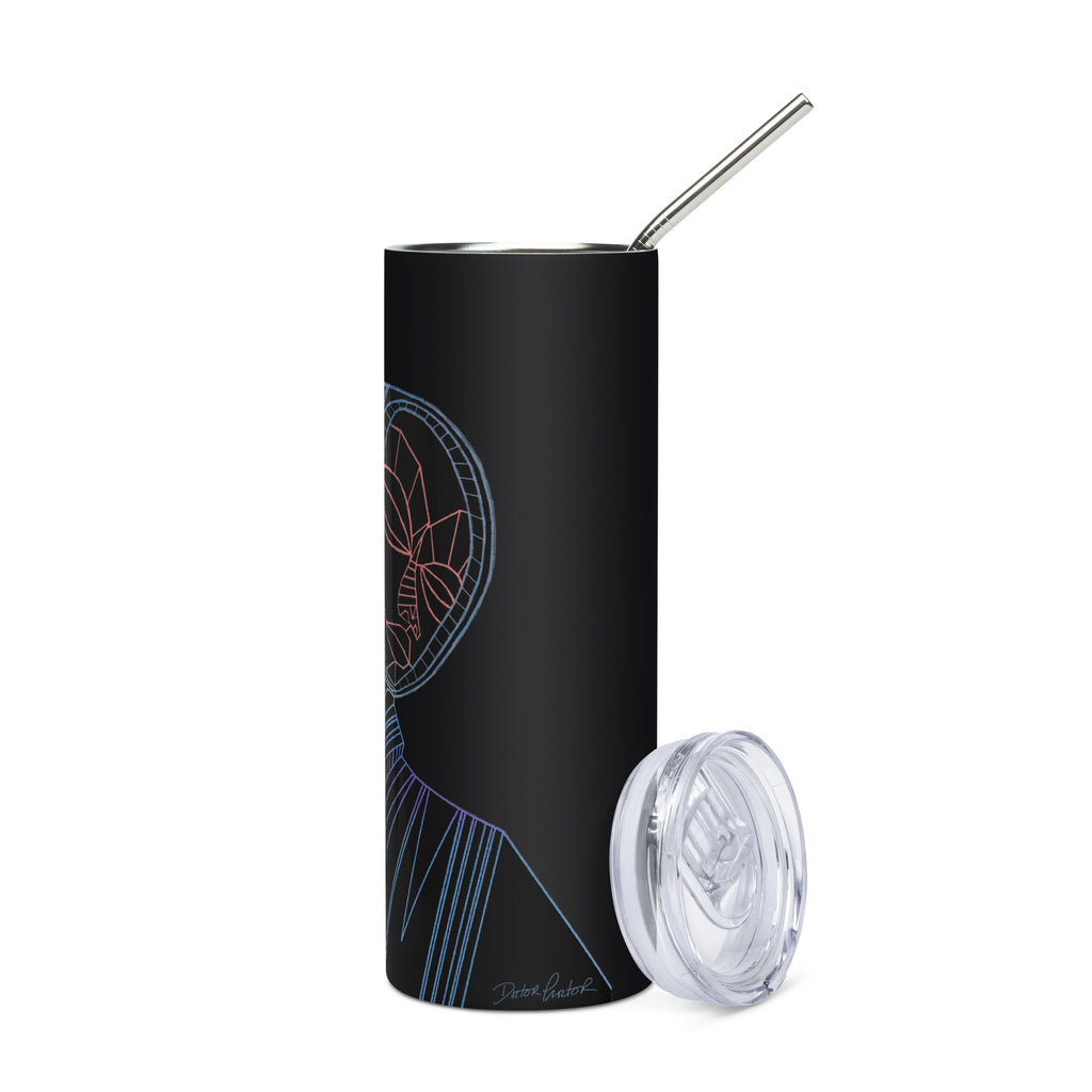 Afrobotica Melancholy Blue Stainless steel tumbler