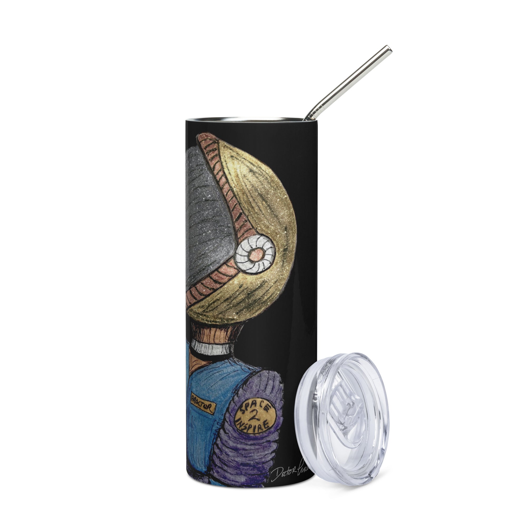 Afrobotica Suited Stainless steel tumbler