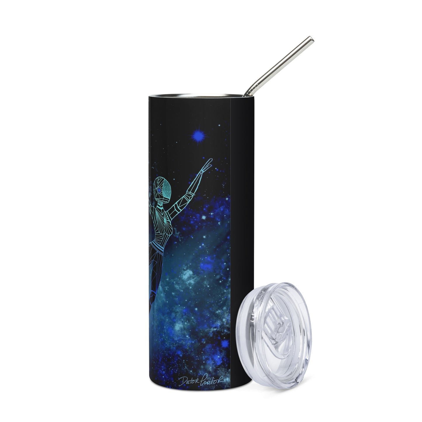 Afrobotica Leap Blue Stainless steel tumbler