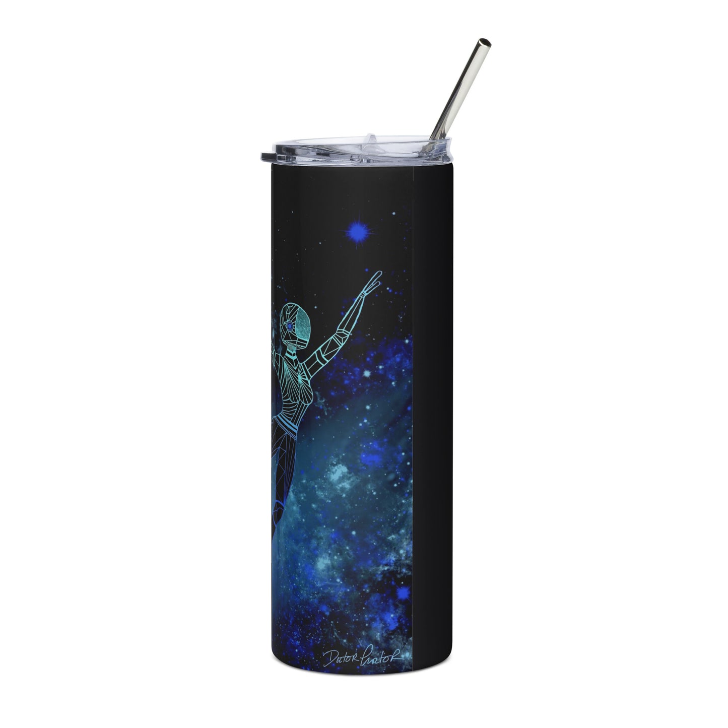 Afrobotica Leap Blue Stainless steel tumbler