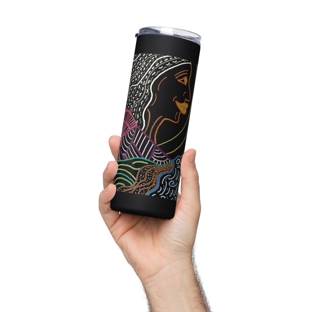 She's Waiting Stainless steel tumbler