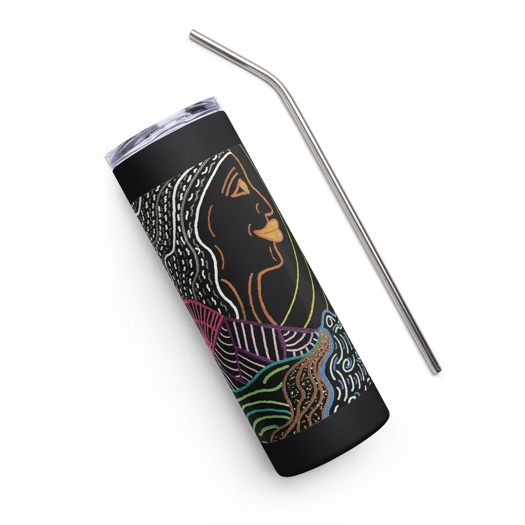 She's Waiting Stainless steel tumbler