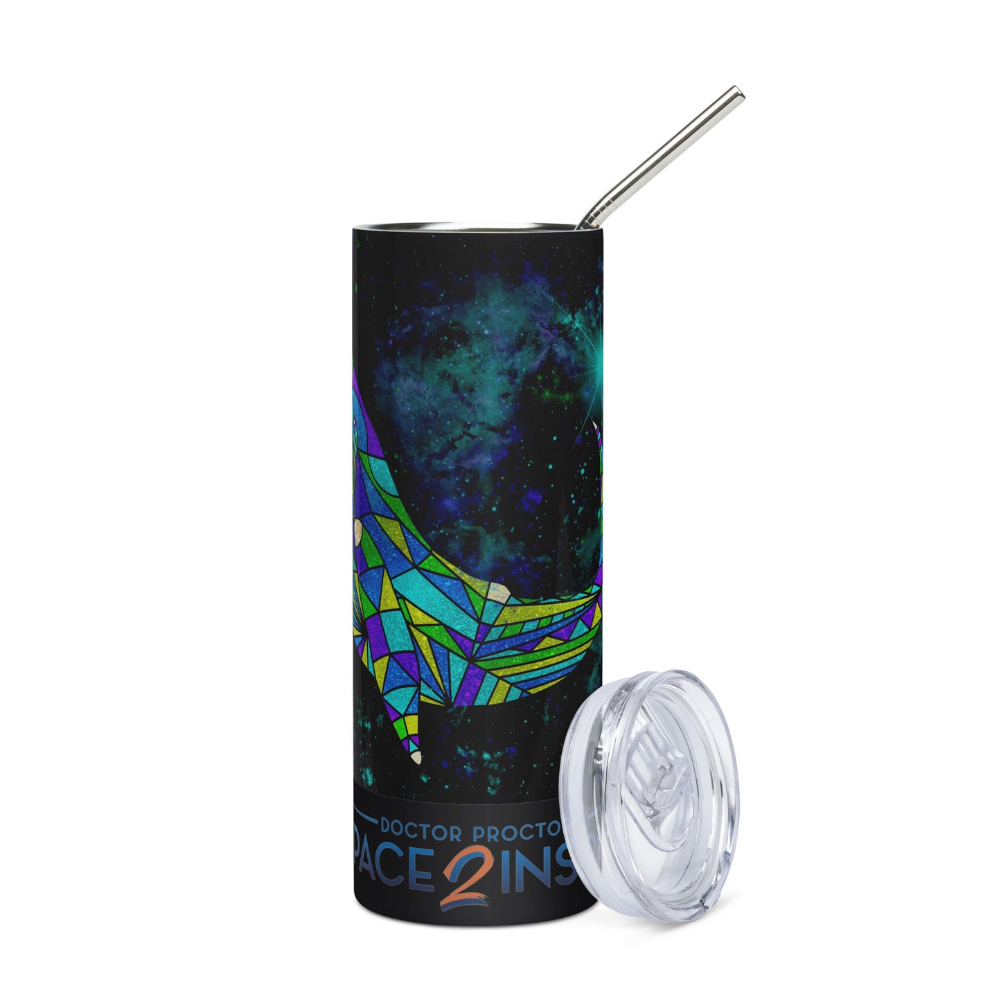 AstroCetacean Stainless steel tumbler