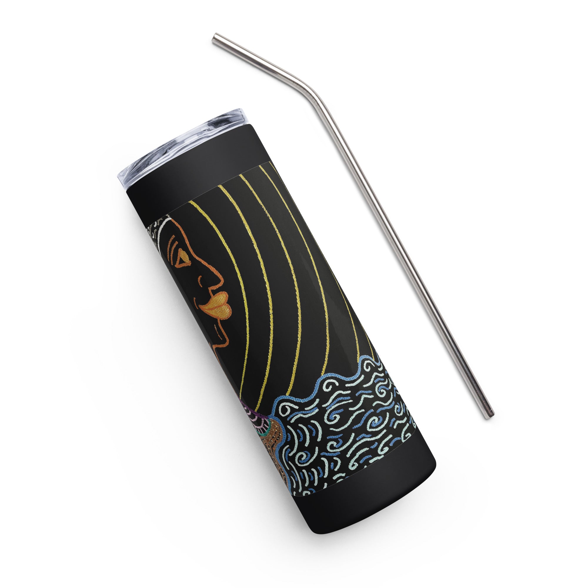 She's Waiting Stainless steel tumbler