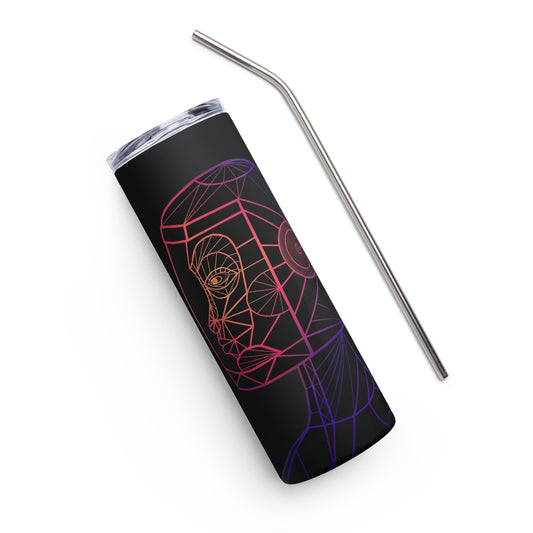 Afrobotica Native Neon Stainless steel tumbler