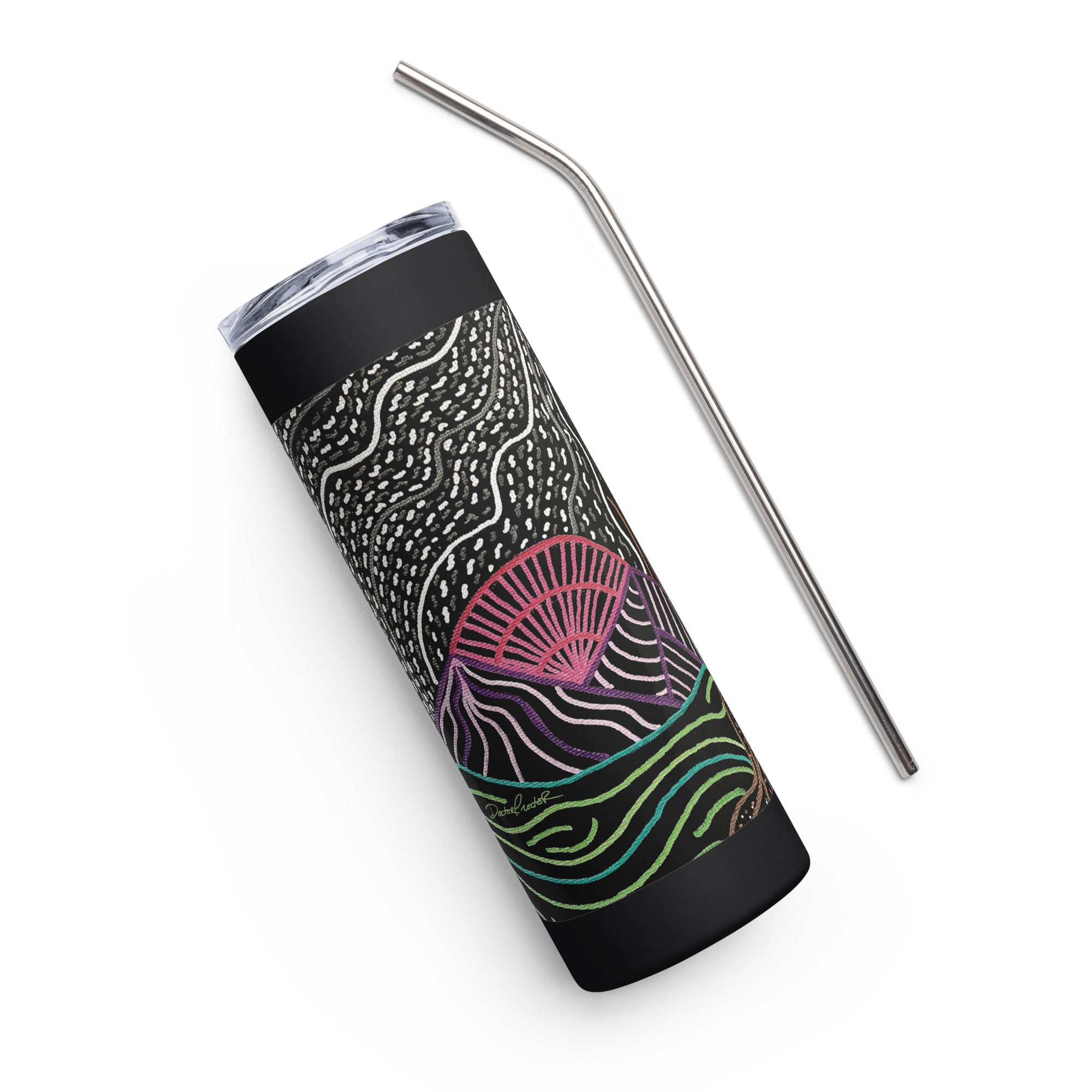 She's Waiting Stainless steel tumbler