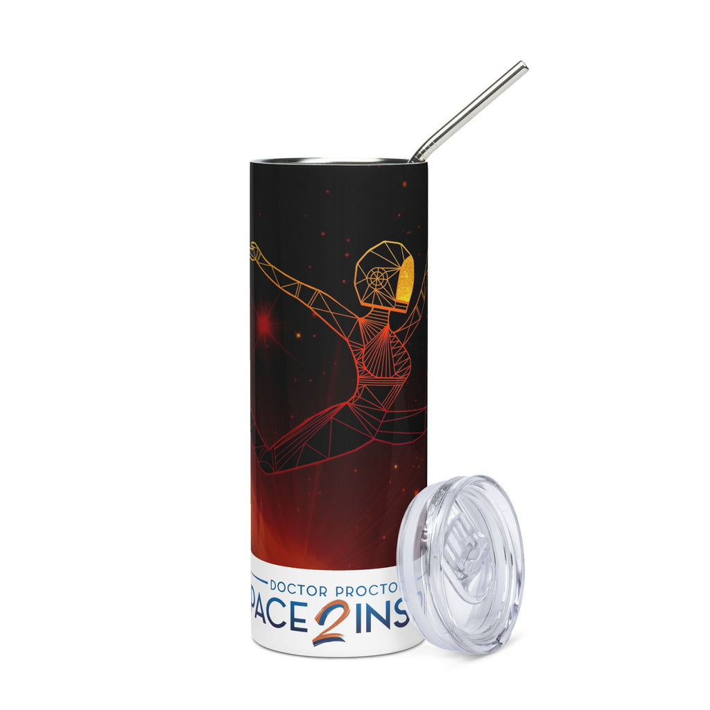 Afrobotica Ciseaux Red Stainless steel tumbler
