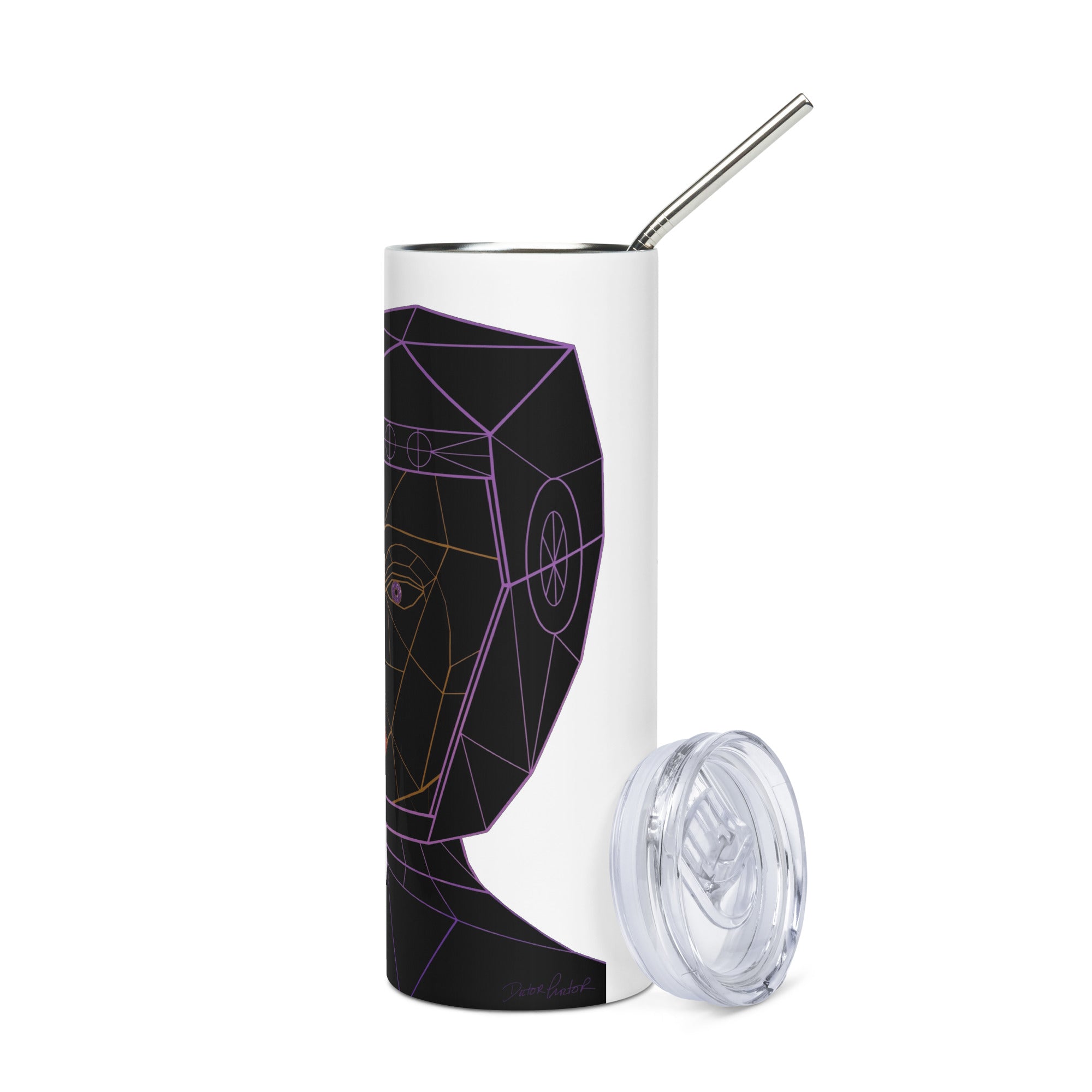 Afrobotica Bella Neon Stainless steel tumbler