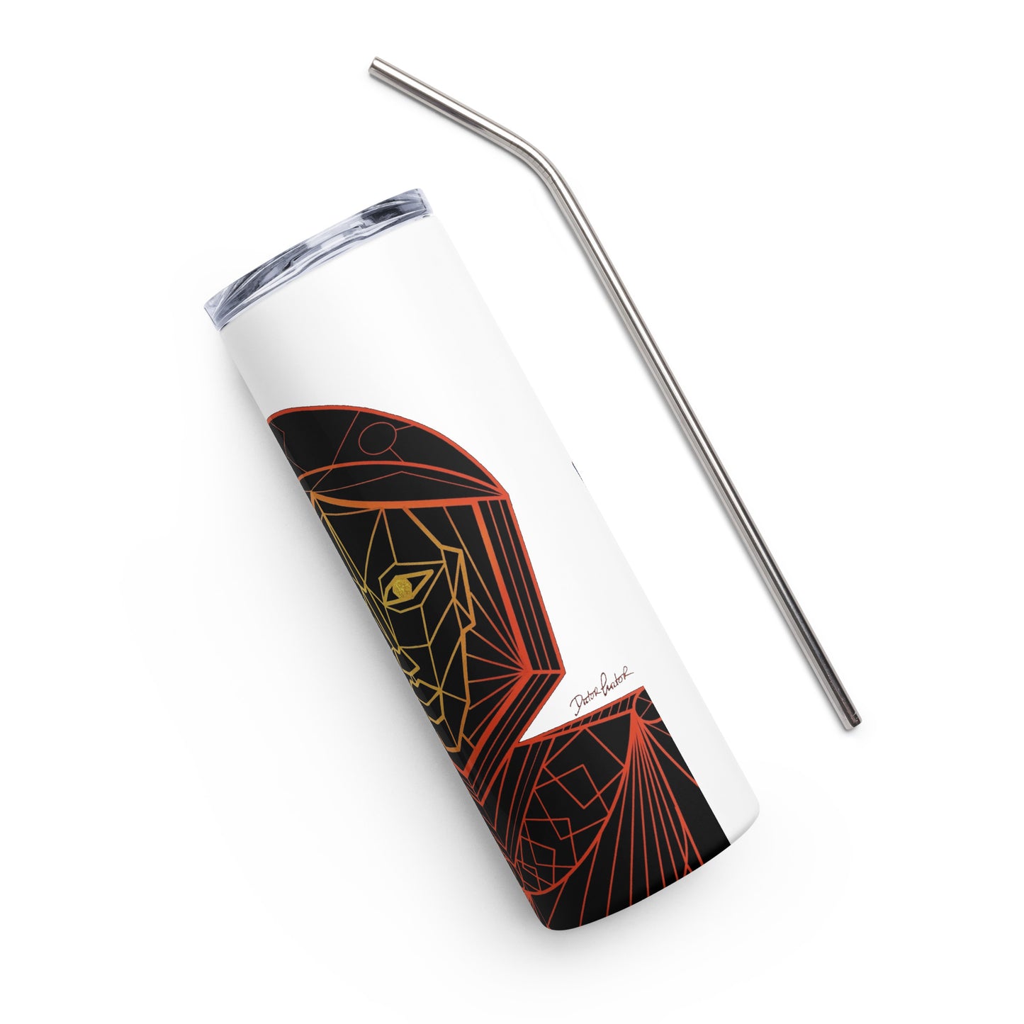 Afrobotica Avatar Red Stainless steel tumbler