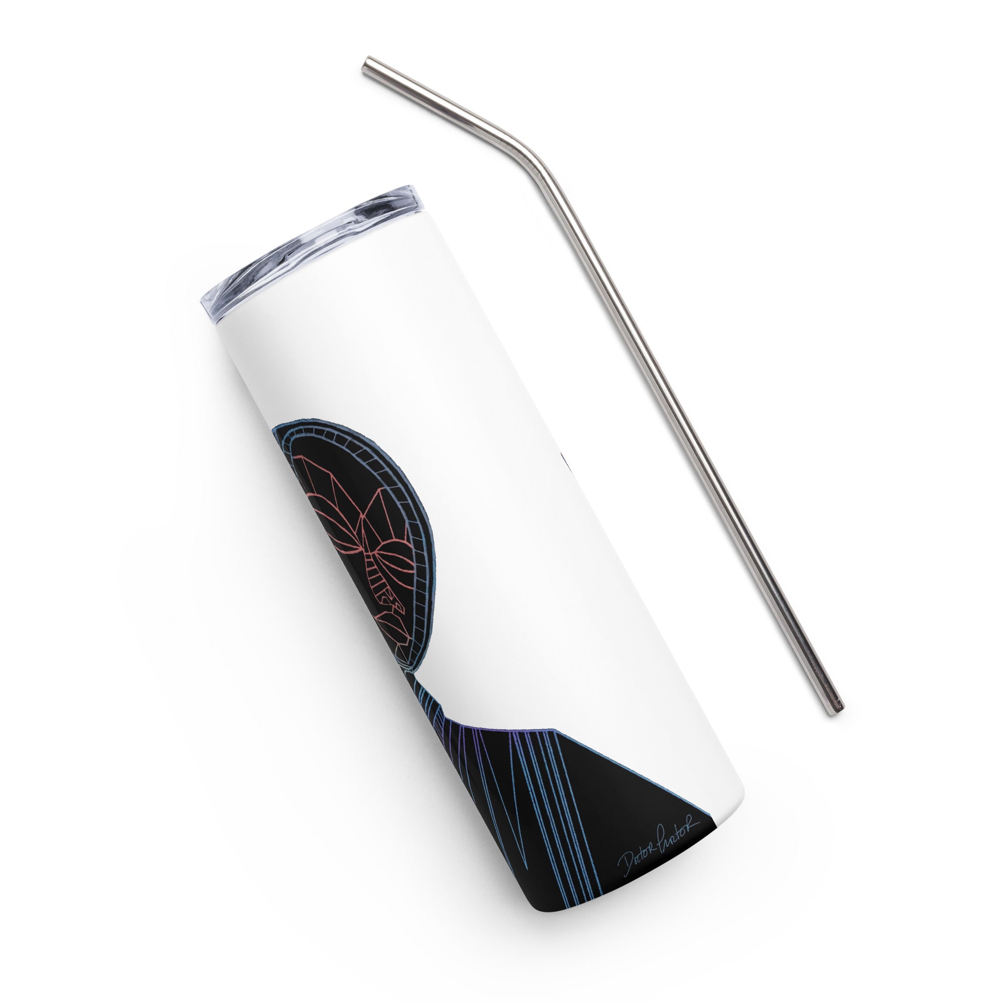 Afrobotica Melancholy Blue Stainless steel tumbler