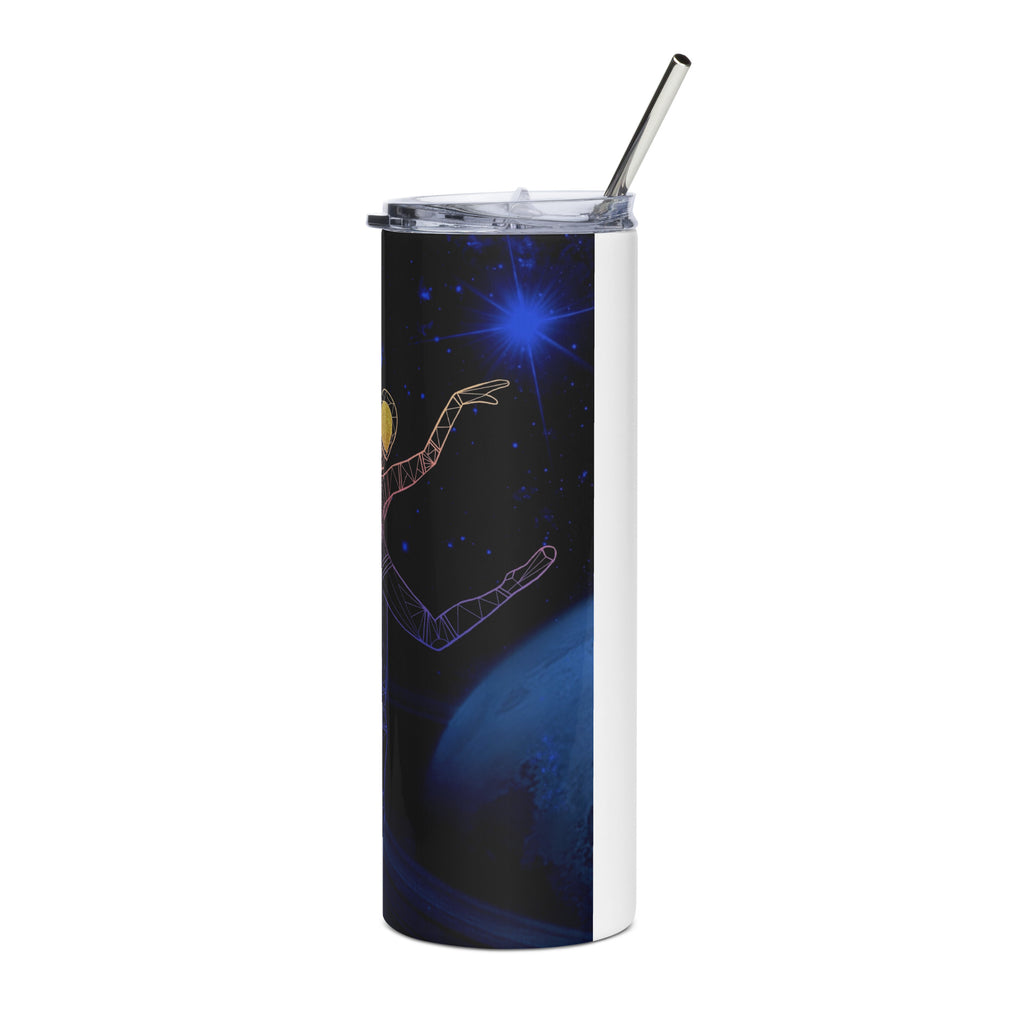 Afrobotica Rings Blue Stainless steel tumbler