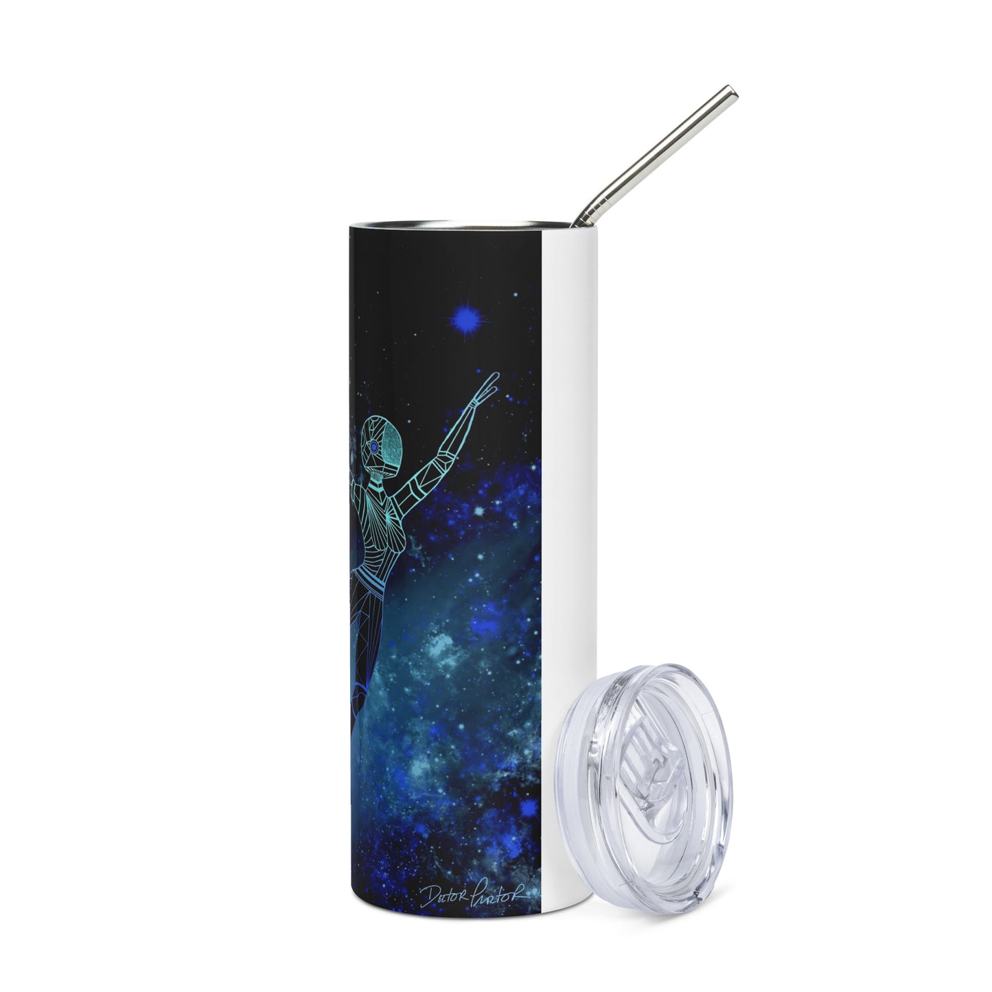 Afrobotica Leap Blue Stainless steel tumbler