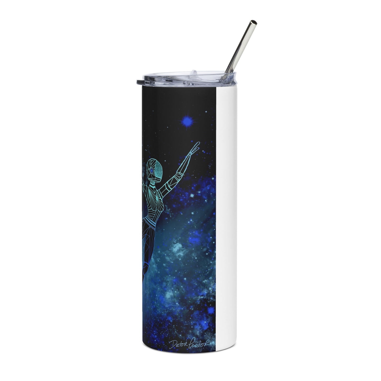 Afrobotica Leap Blue Stainless steel tumbler