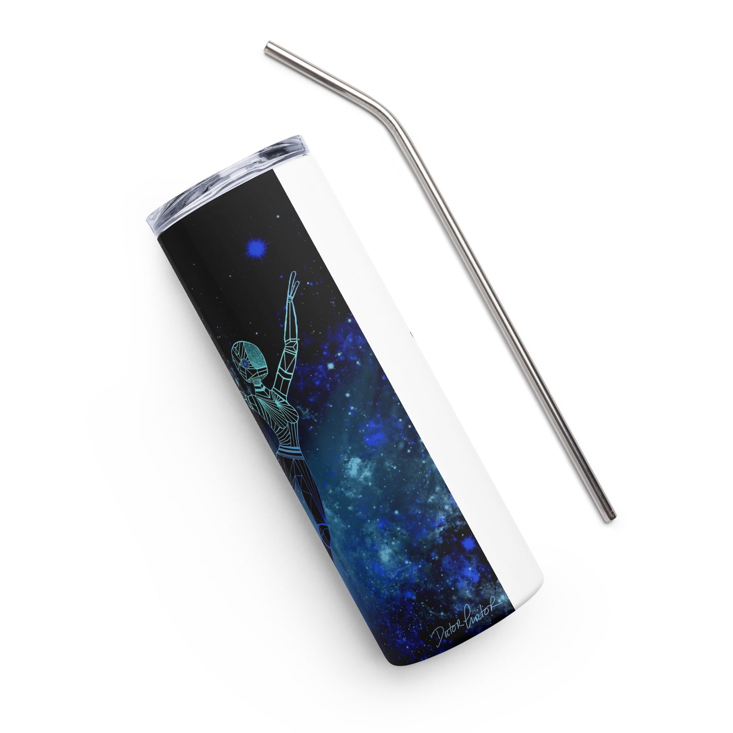 Afrobotica Leap Blue Stainless steel tumbler