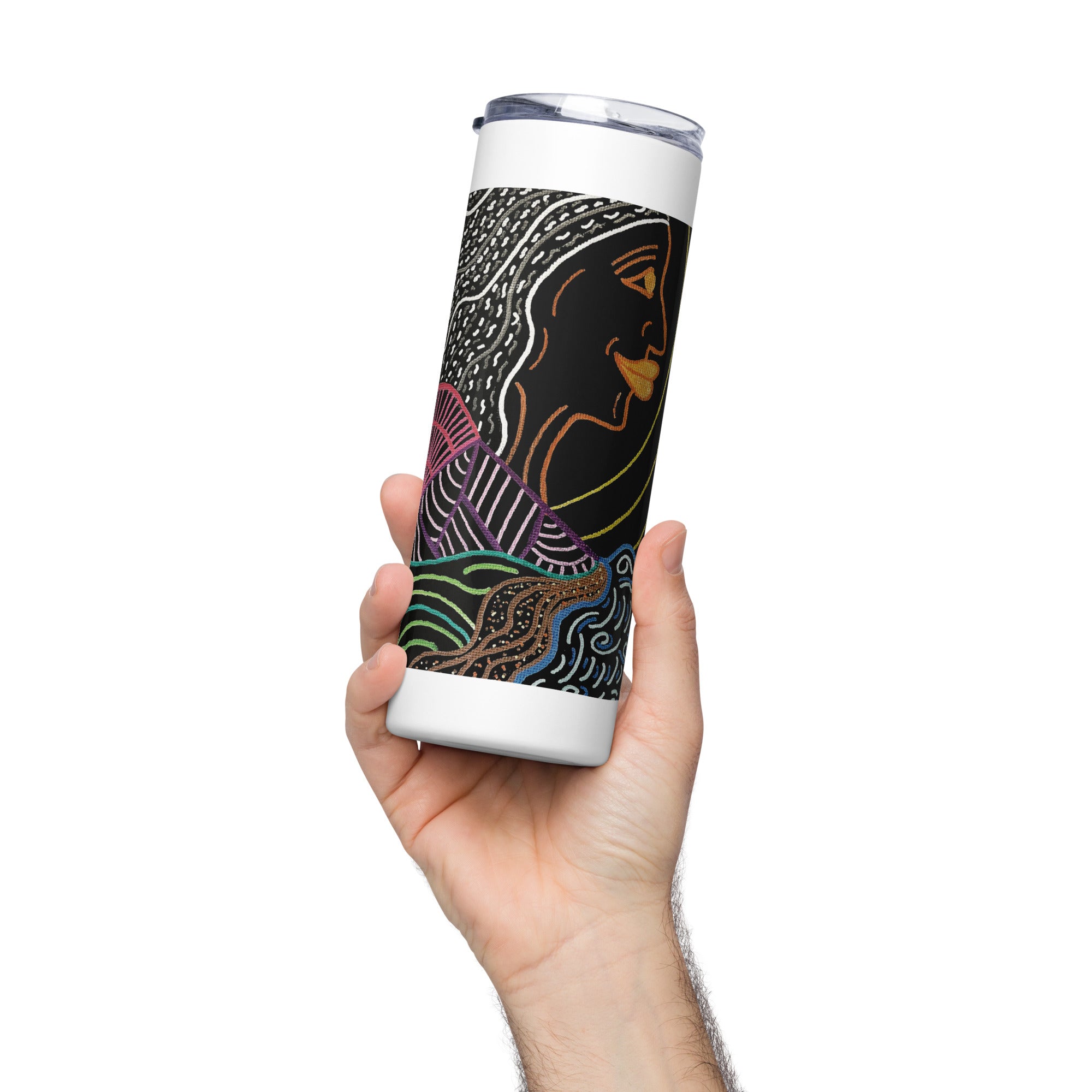She's Waiting Stainless steel tumbler