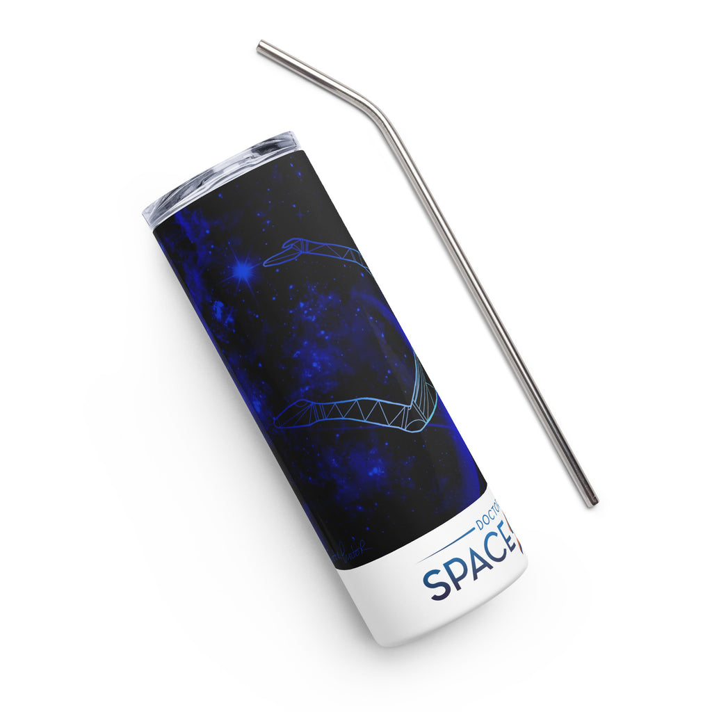 Afrobotica Ciseaux Blue Stainless steel tumbler