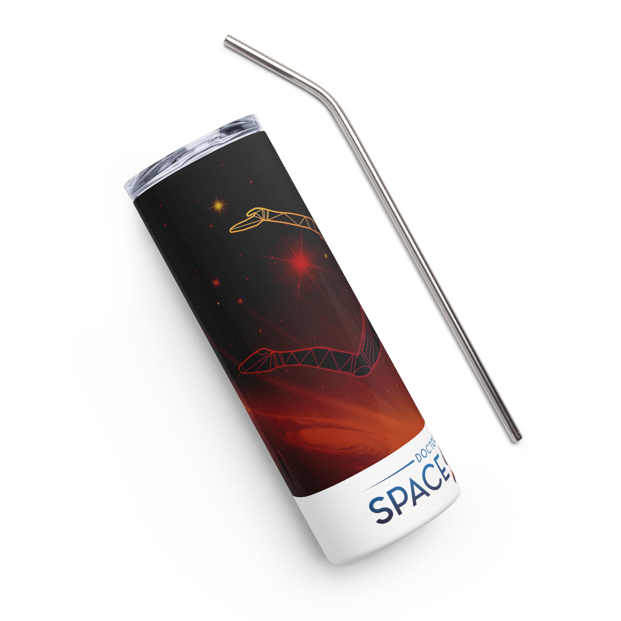 Afrobotica Ciseaux Red Stainless steel tumbler