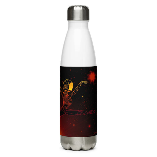 Afrobotica Ciseaux Red Stainless Steel Water Bottle