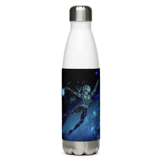 Afrobotica Leap Blue Stainless Steel Water Bottle