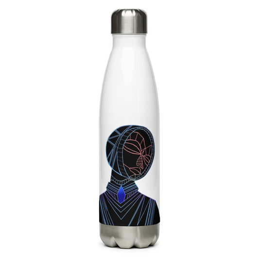 Afrobotica Melancholy Blue Stainless Steel Water Bottle