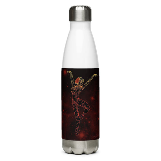 Afrobotica Releve Red Stainless Steel Water Bottle