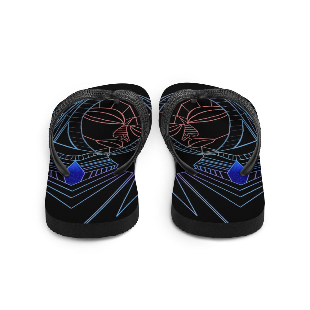 Afrobotica Melancholy Blue Flip-Flops