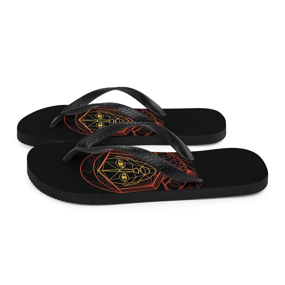 Afrobotica Avatar Red Flip-Flops