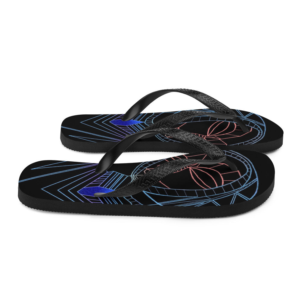 Afrobotica Melancholy Blue Flip-Flops