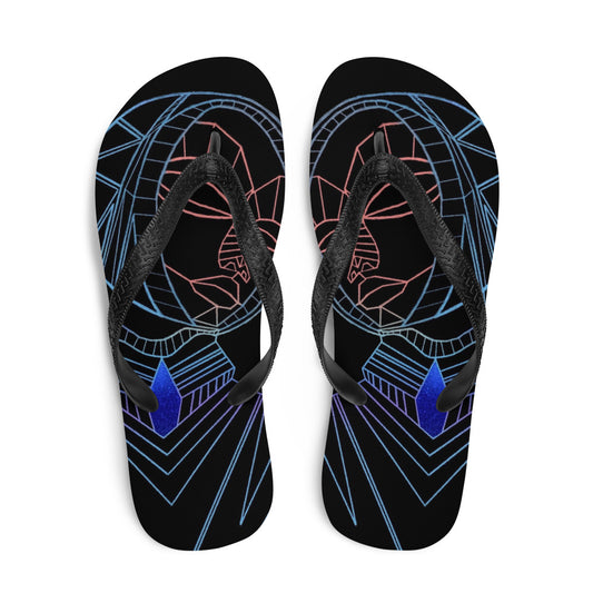 Afrobotica Melancholy Blue Flip-Flops