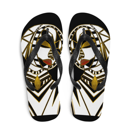Afrobotica Melancholy Gold Flip-Flops