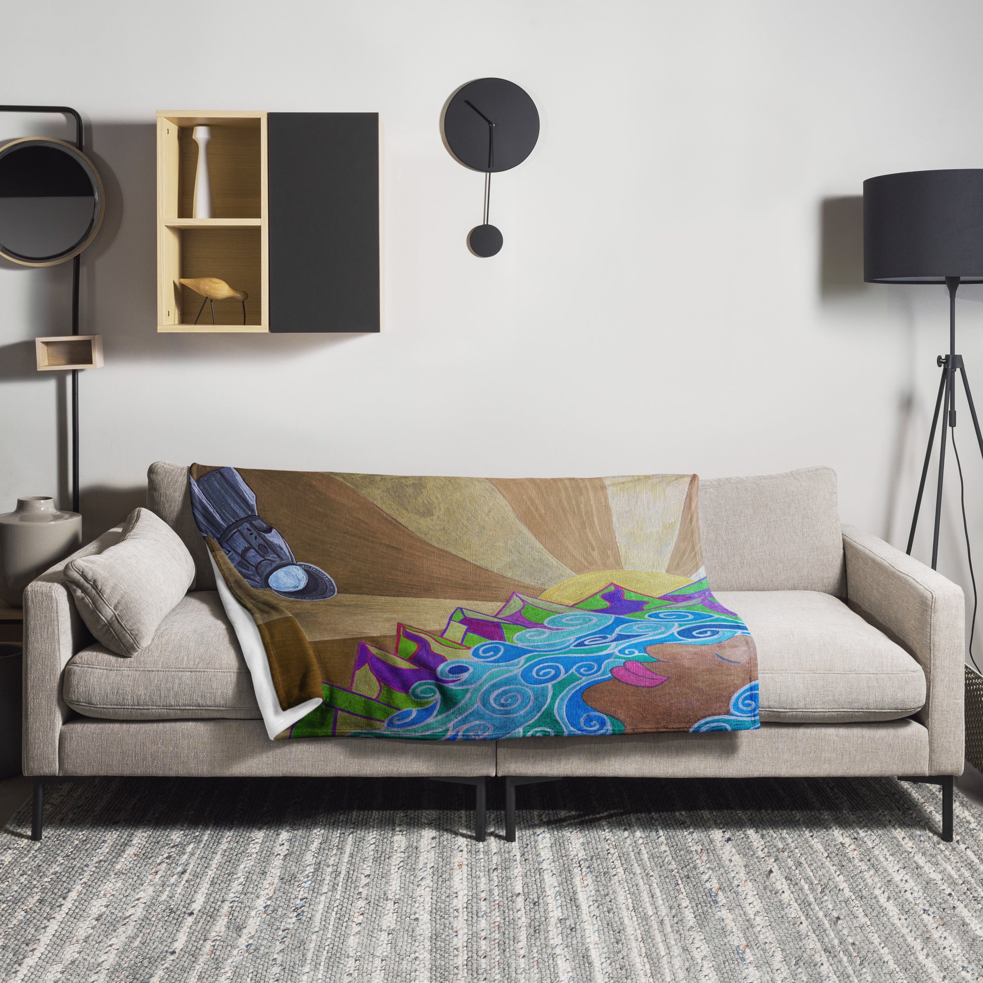 Dragon Eye Reflection Throw Blanket