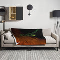 Afroboticus Emerald Throw Blanket