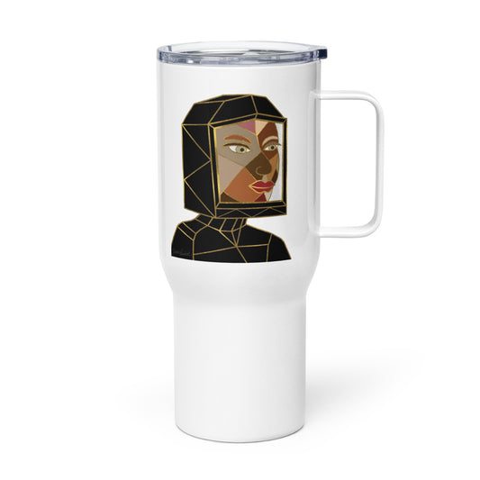 Afrobotica Avatar Earth Travel mug with a handle