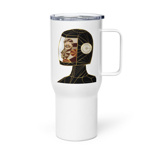 Afrobotica Native Earth Travel mug with a handle