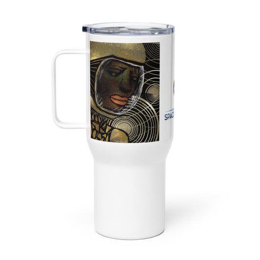 Afrobotica Golden Rings Travel mug with a handle